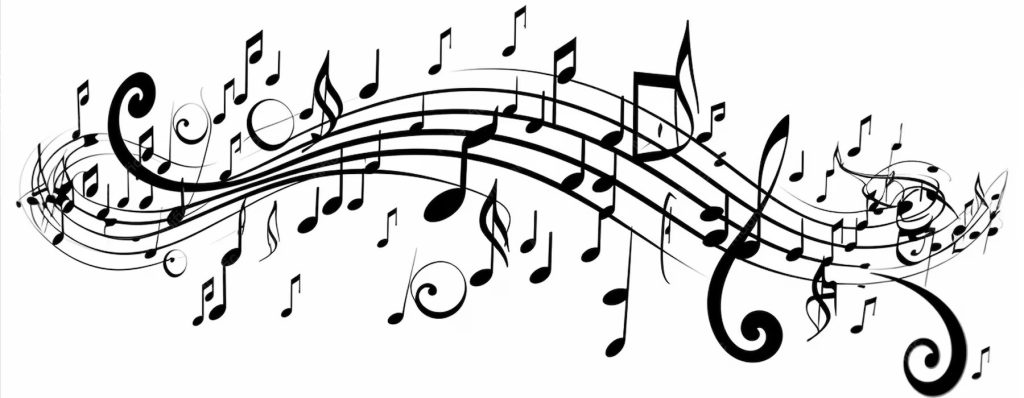 Musical notes staves vector illustration 961875